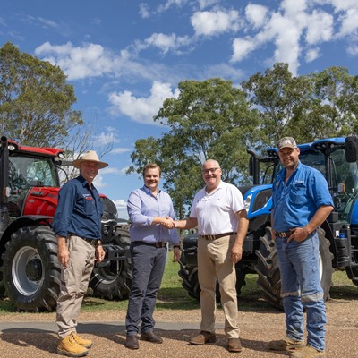 Tocal College shakes hands on a new partnership with ag machinery brands Case IH and New Holland
