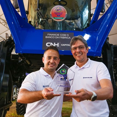 New Holland vencedora do Machine of the Year Brasil com o pulverizador Guardian SP310F Fotos William Lucas