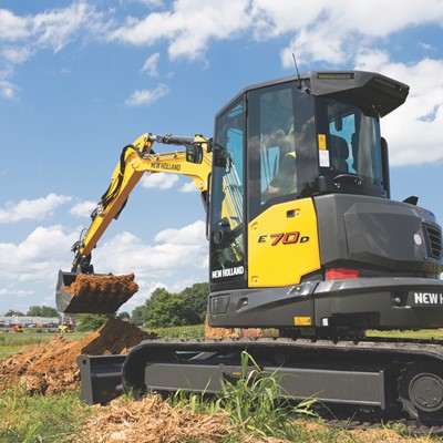 New Holland Construction Enters New Equipment Category With the Launch of the E70D Midi Excavator