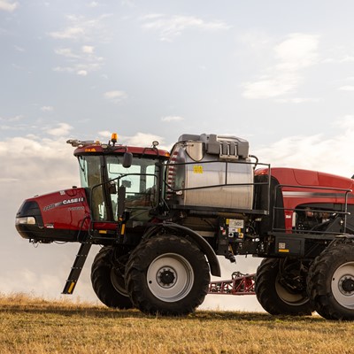 Raven Augmenta field analyzer on a Case IH Patriot