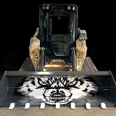 Special edition CASE compact track loader front view