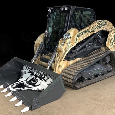 Special edition CASE compact track loader front left view