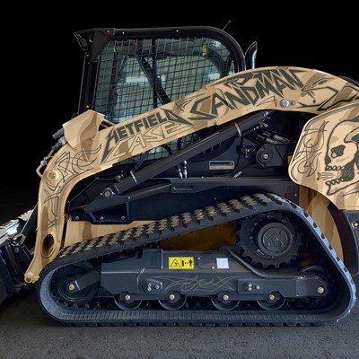 Special edition CASE compact track loader side view