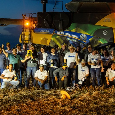 Productor del oeste de Bahia bate record de cosecha de soja en Brasil