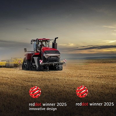 Innovative design takes Quadtrac 715 to twin Red Dot award win