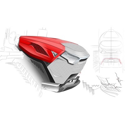 Sketch of the Case IH 715 Quadtrac