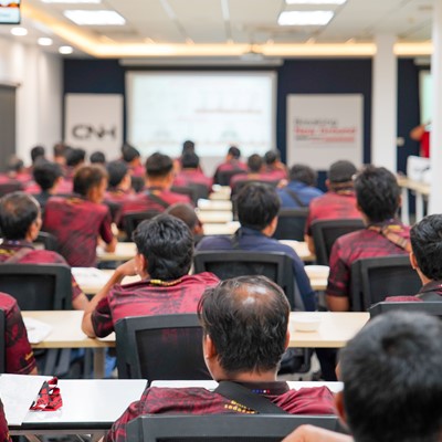 Buriram Sugar Factory management and leading sugarcane farmers at CNH Thai Branch in Bangkok