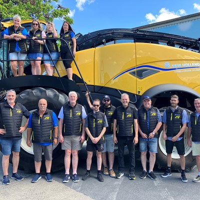 The New Zealand contingent who were in Europe recently visiting New Holland factories