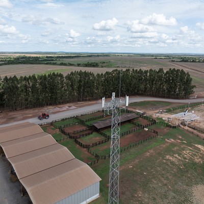Antena 4G da TIM na Fazenda Conectada