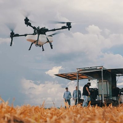 Case IH realiza desafio in dito com Drone de Aplica o