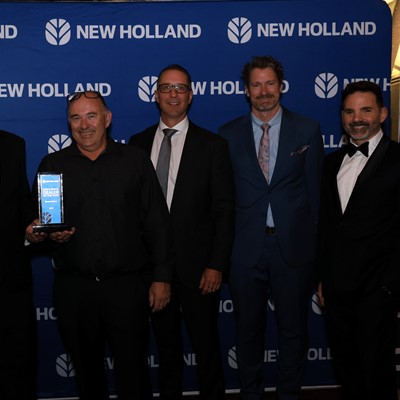 The Ronco Motors team and CNH team celebrating at the Dealer of the Year Awards in Adelaide South Australia