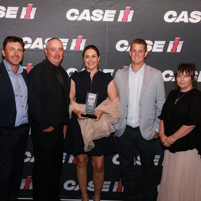 The Intersales team and CNH team celebrating at the Dealer of The Year Awards in Adelaide South Australia
