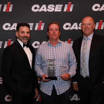The Whyteline team and CNH team celebrating at the Dealer of The Year Awards in Adelaide South Australia