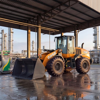 Pa carregadeira conceito CASE 721E a etanol