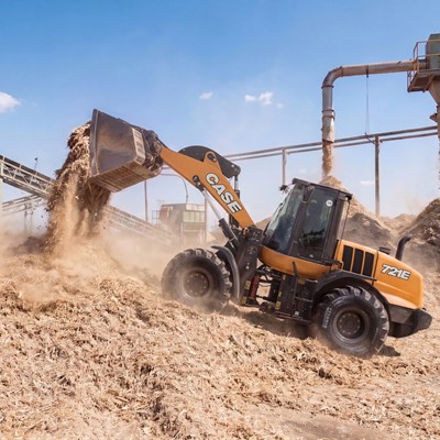 Pa carregadeira conceito CASE 721E a etanol