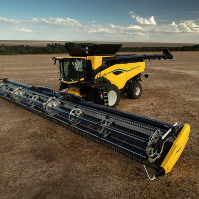 Colheitadeira CR11 com a nova plataforma draper FD2 New Holland by MacDon