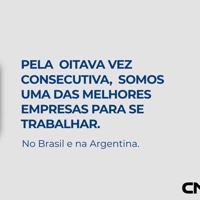 CNH certificada pelo Great Place to Work pelo oitavo ano consecutivo no Brasil e na Argentina