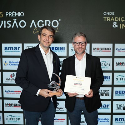 Representantes da Case IH no Pr mio Vis o Agro Centro Sul