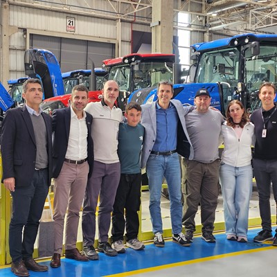 Thiago Principe en la planta de CNH en Cordoba
