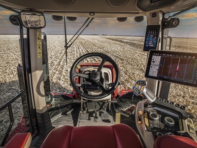 case ih quadtrac afs connect 645 in the cab