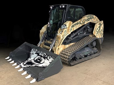 Special edition CASE compact track loader front left view