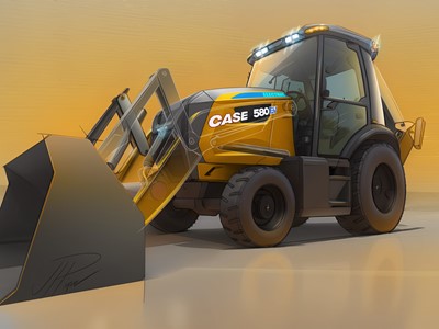 CASE 500EV Electric Backhoe Loader