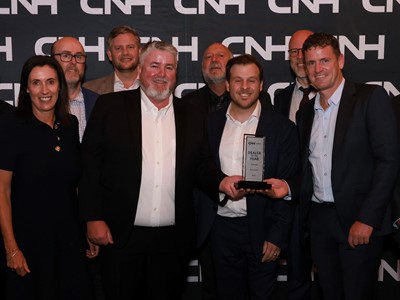 The O Connors team and CNH team celebrating at the Dealer of The Year Awards in Adelaide South Australia