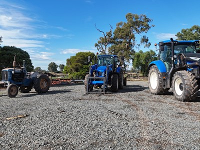 Tracing tractor tech across generations from a heritage Ford 2000 Offset to fuel efficient New Holland workhorses