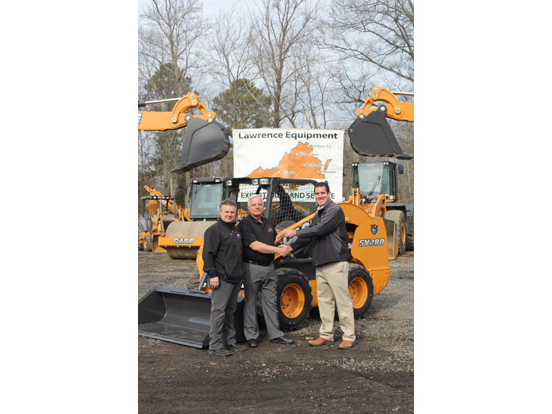 Lawrence Equipment presents Mel Hankes with his new SV280 skid steer Lawrence Equipment presents Mel Hankes with his new SV280 skid steer