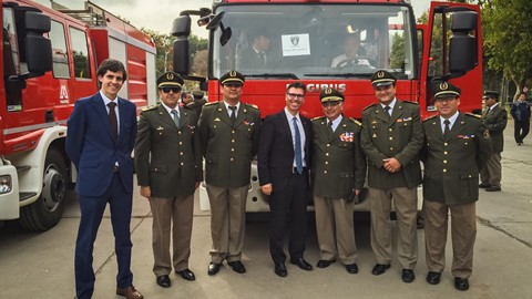 Magirus fire truck in Chile