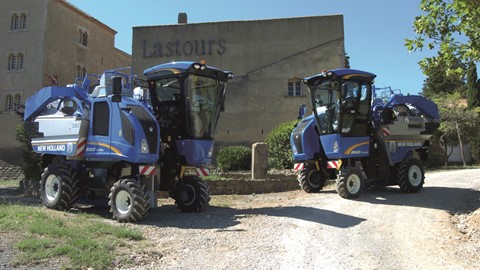 New Holland Braud Grape Harvesters Blue Cab 4 won a Sitevi gold award