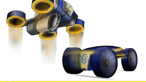 Student sketch of an agricultural drone concept