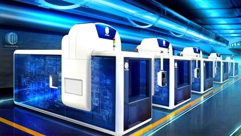 SmartDriveComau with engine blueprint - design by CNH Industrial