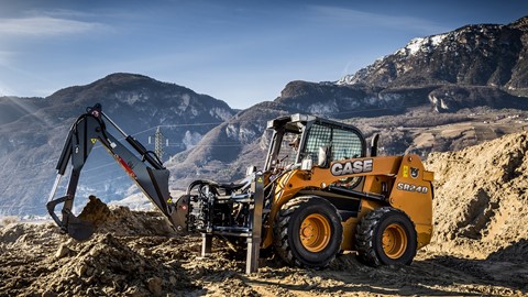 Case SR240 Skid Steer Loader digging