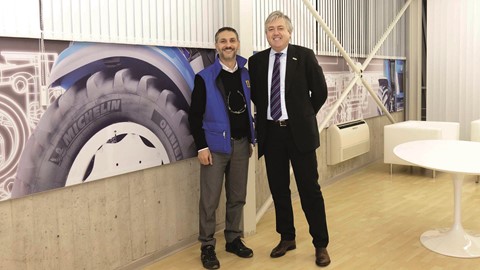 Carlo Lambro and the Jesi Plant Manager at New Holland Customer Centre in Jesi
