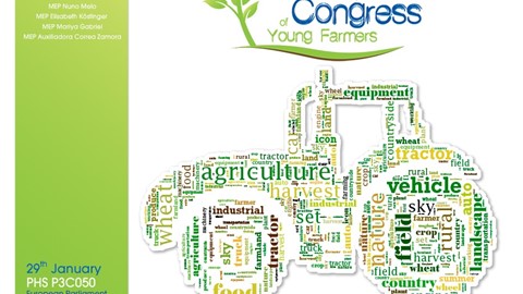European Congress of Young Farmers Sponsored by Case IH and Steyr Logo