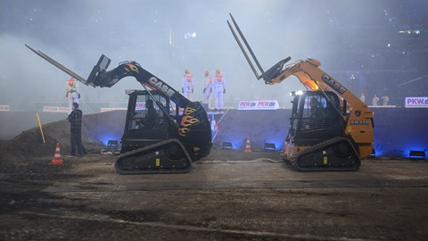 Case TR320 Compact Track Loaders on the Stock Car Challenge