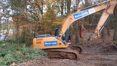 Case CX210C cralwer excavator at Morris-Leslie