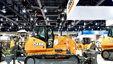 Case Dozer 1650M on the stand at Conexpo