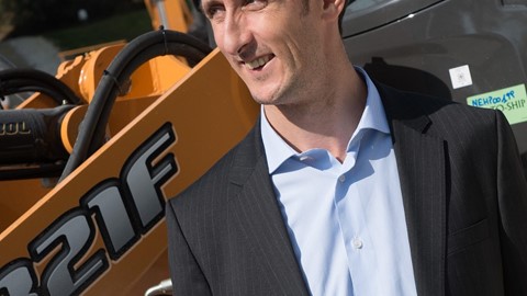 Alain De Nanteuil with the New Case F Series Compact Wheel Loaders