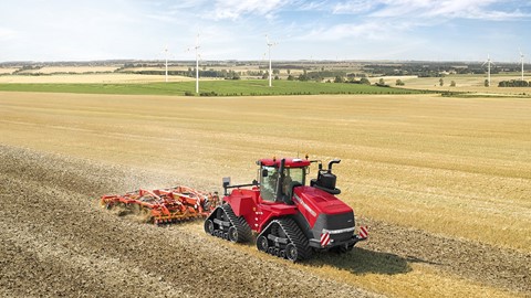 Case IH Quadtrac with a cultivator