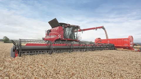 Axial Flow with the Varicut header unloading