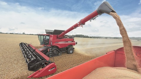 Axial Flow with the Varicut header unloading