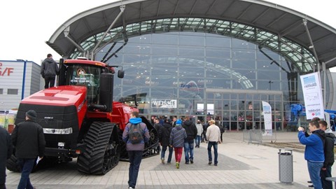 Case IH Qauadtrac outside at the Agrotech show
