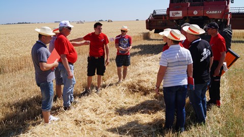 Case IH Harvester Training Camp in Seville 2014