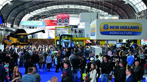 New Holland stand at the Agrotech show
