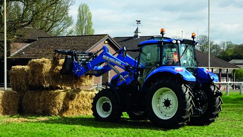 Loader work with a grab