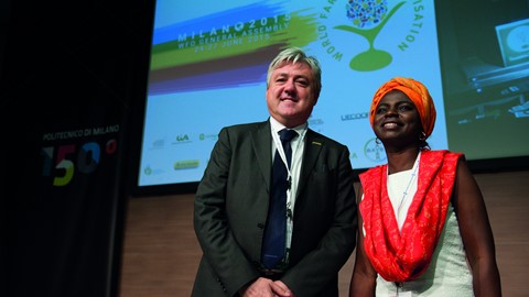 Carlo Lambro (left) addressed the World Farmers Organisation