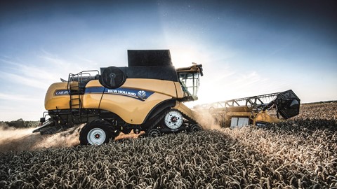 New Holland CX8.85 Elevation Combine Harvester in the Field