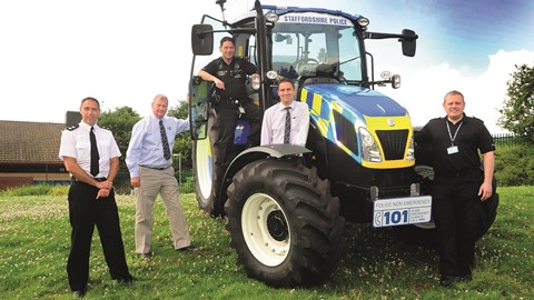 The New Holland T5 tractor helps Staffordshire Police tackle countryside crime